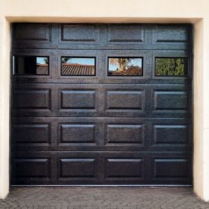 Steel Chromadek - Single - Aluminium Framed Glass Inserts Black